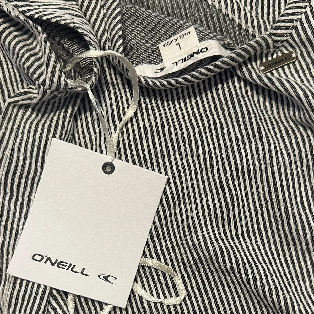 O'Neill Gray Deviea Striped Midi Dress - Picture 7 of 8
